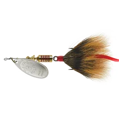 Обертова блешня Mepps Aglia Dressed 3, Silver/Brown Tail